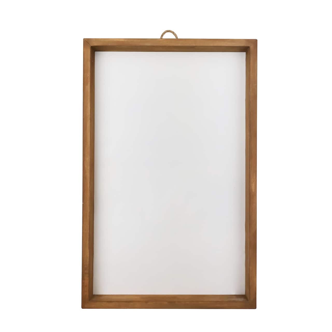 6 Pack: 17&#x22; x 25&#x22; White Plaque with Brown Frame by Make Market&#xAE;